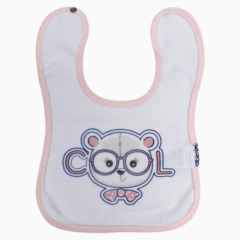 Girls Bib  Cool Bear Print