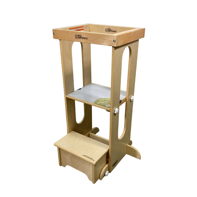 Little Partners Explore ‘N Store Learning Tower, Natural