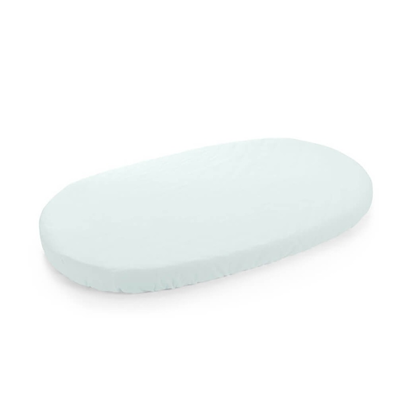 Old Sleepi Fitted Sheet Powder Blue