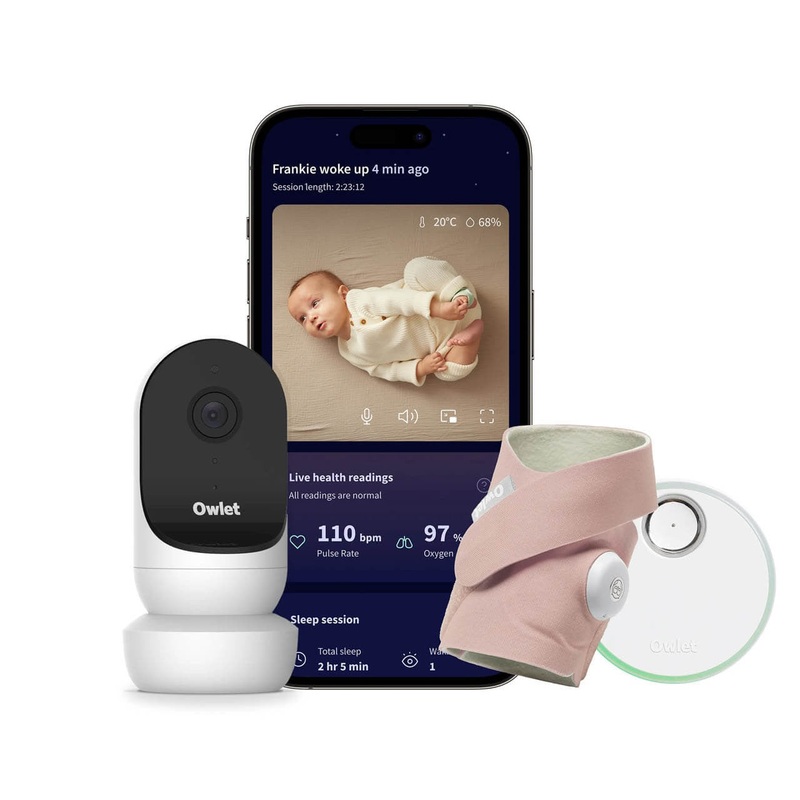 Owlet Dream Duo – Set of Dream Sock + Cam 2 – Dusty Rose