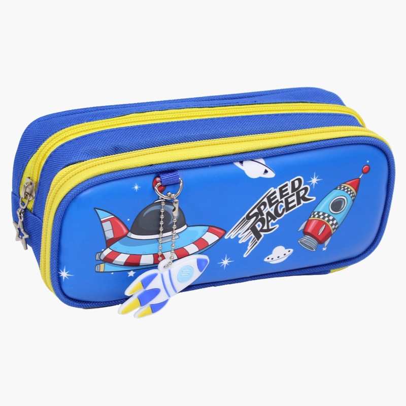 Space Themed Pencil Case – Blue