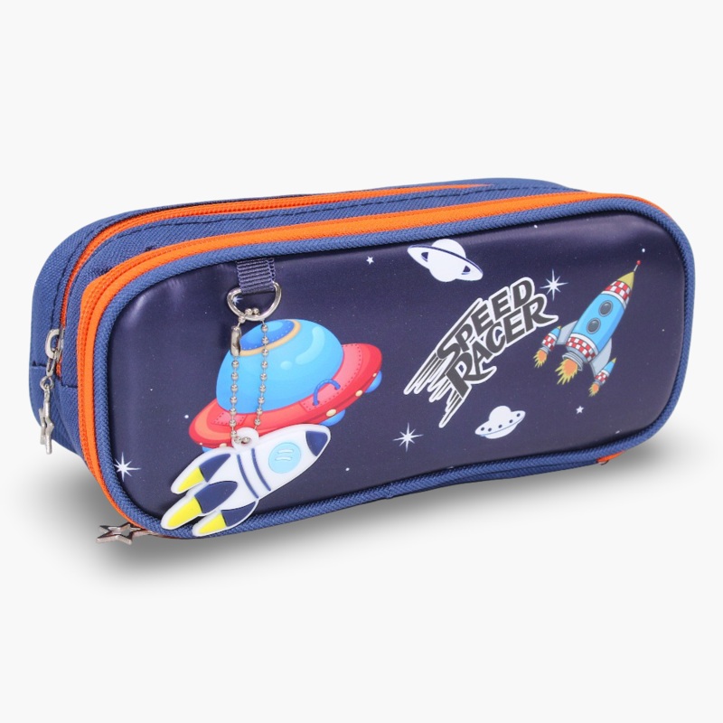 Space Themed Pencil Case – Navy Blue
