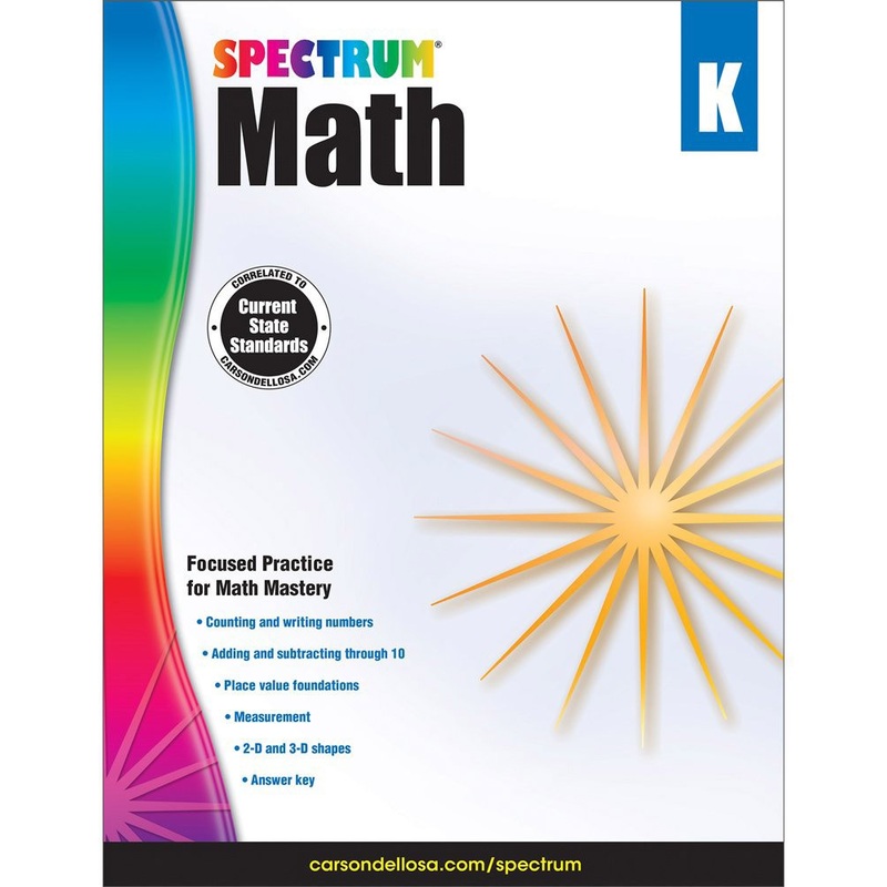 Spectrum Math Workbooks – Grade K