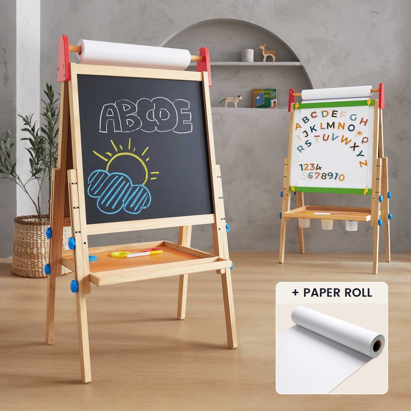 Tiny Land 3-in-1 Art Easel & Paper Roll Set