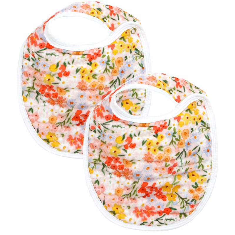 Cloud Muslin Bib 2 Pack – Pippa/White