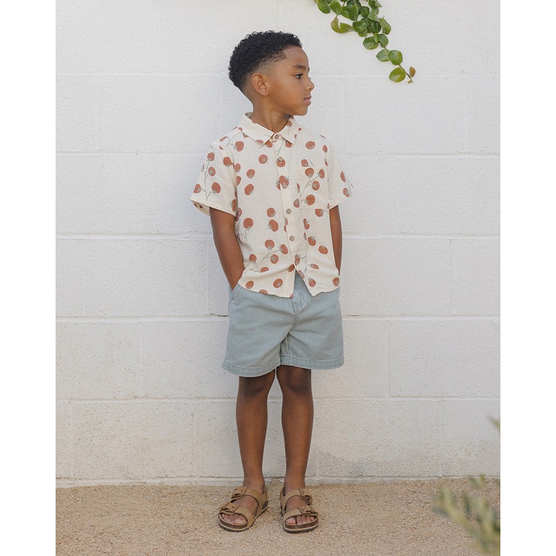 Collared Short Sleeve Shirt – Tomatoes
