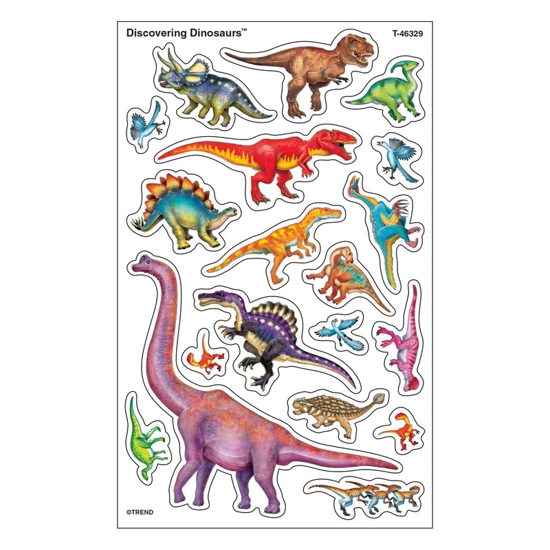 Discovering Dinosaurs superShapes Stickers  Large
