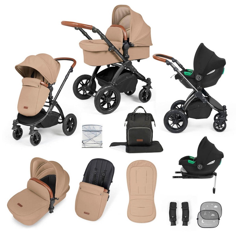 Ickle Bubba Stomp Luxe Cirrus Travel System – Black/Desert/Tan