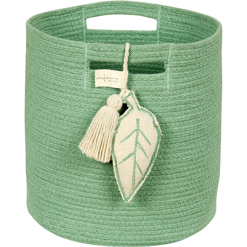 Lorena Canals Leaf Basket – Green