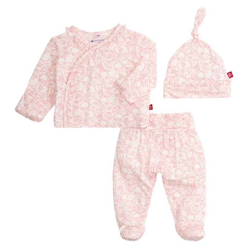 Modal Kimono with Ruffles Herds Of A Feather Pink