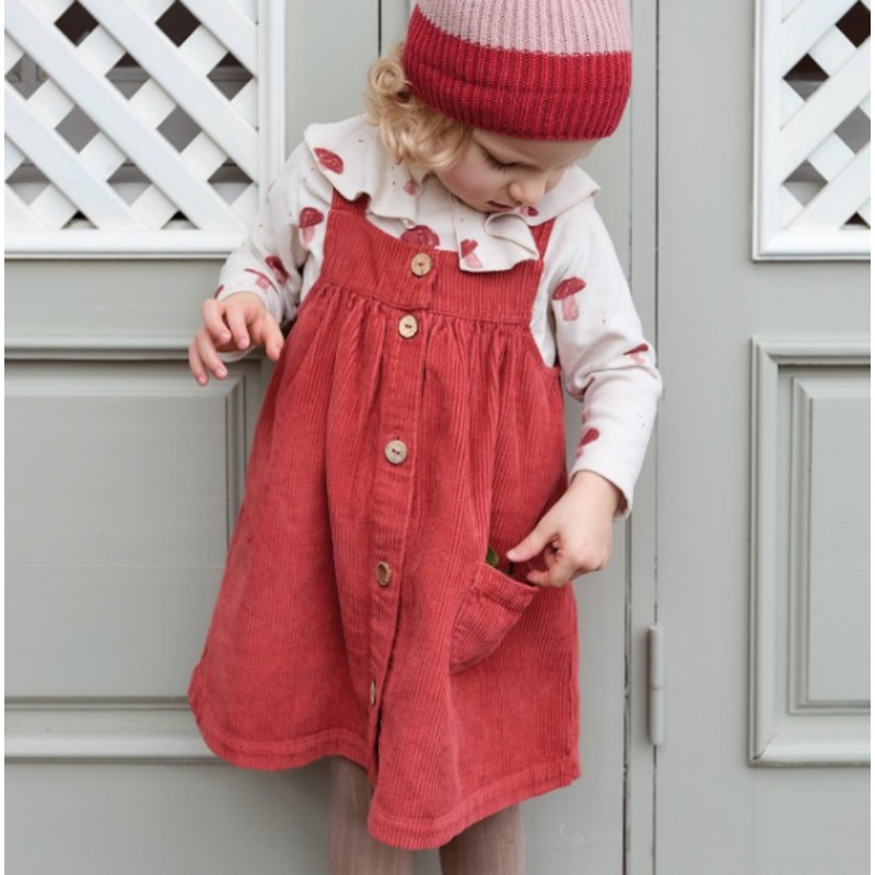 Play Up Mushroom Jersey Top & Corduroy Dress Set