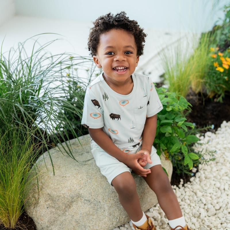 Toddler Crew Neck Tee in Yellowstone