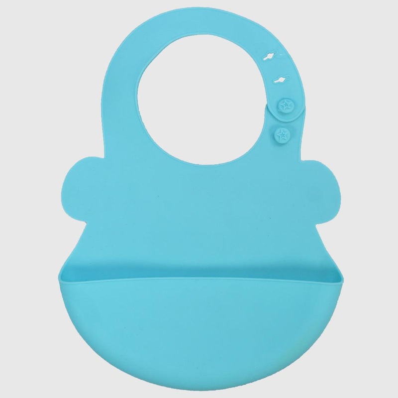 Turquoise Silicone Bib