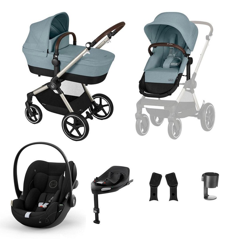 CYBEX EOS + Cloud G Luxury Bundle – Sky Blue