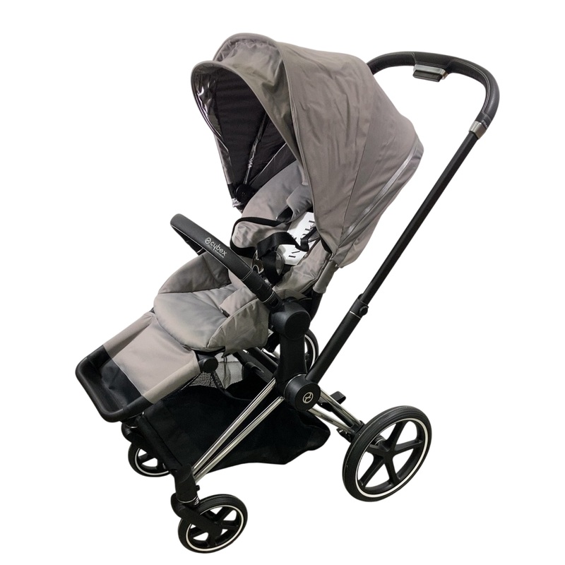 Cybex PRIAM Stroller, 2019, Manhattan Grey, Chrome With Black Details
