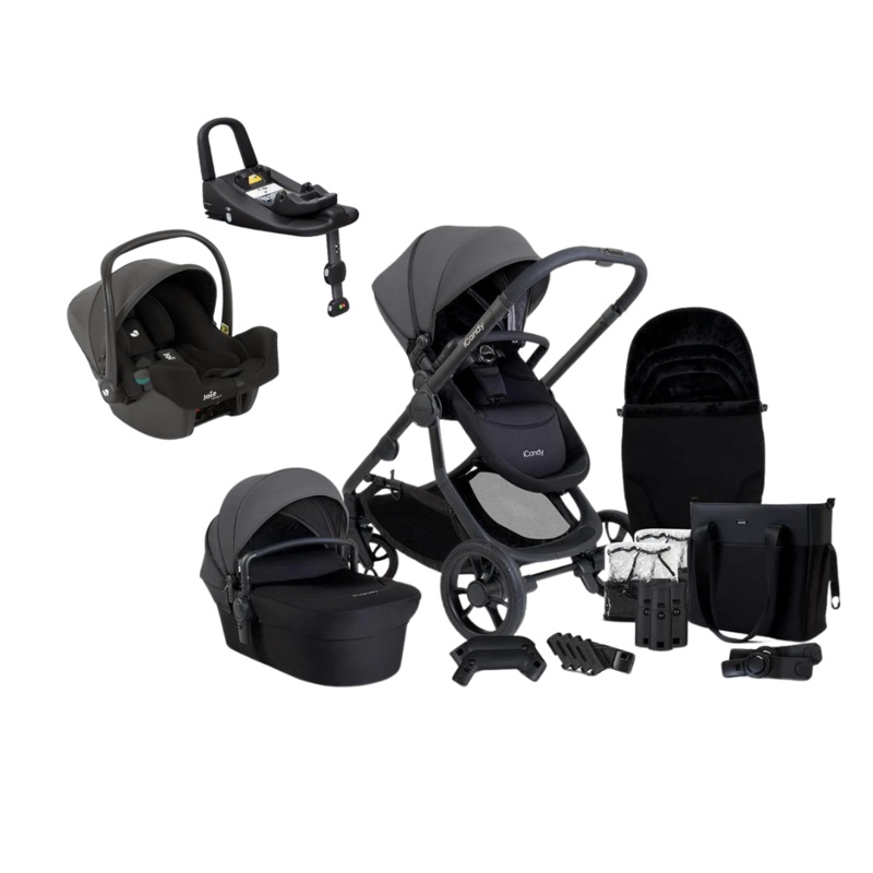 iCandy Orange 4 Pushchair Bundle with Joie iSnug 2 & Advance Base – Fossil