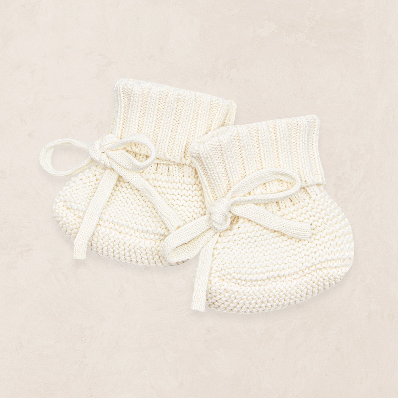 Knit Booties – Ivory