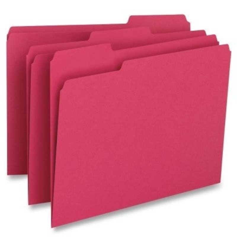 Letter Size Top Tab File Folders