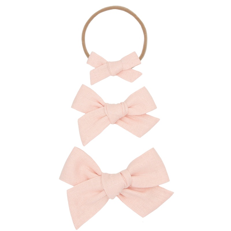 Linen Bows – Headband