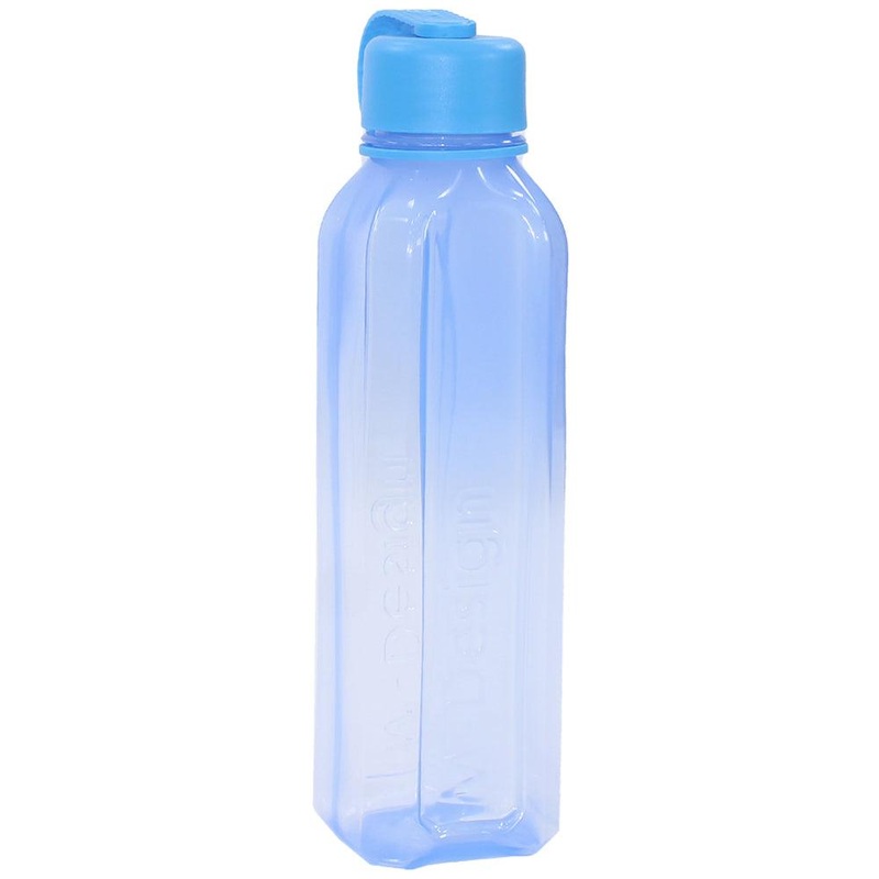 M Design Square Bottle with Strap 800ml – Blue