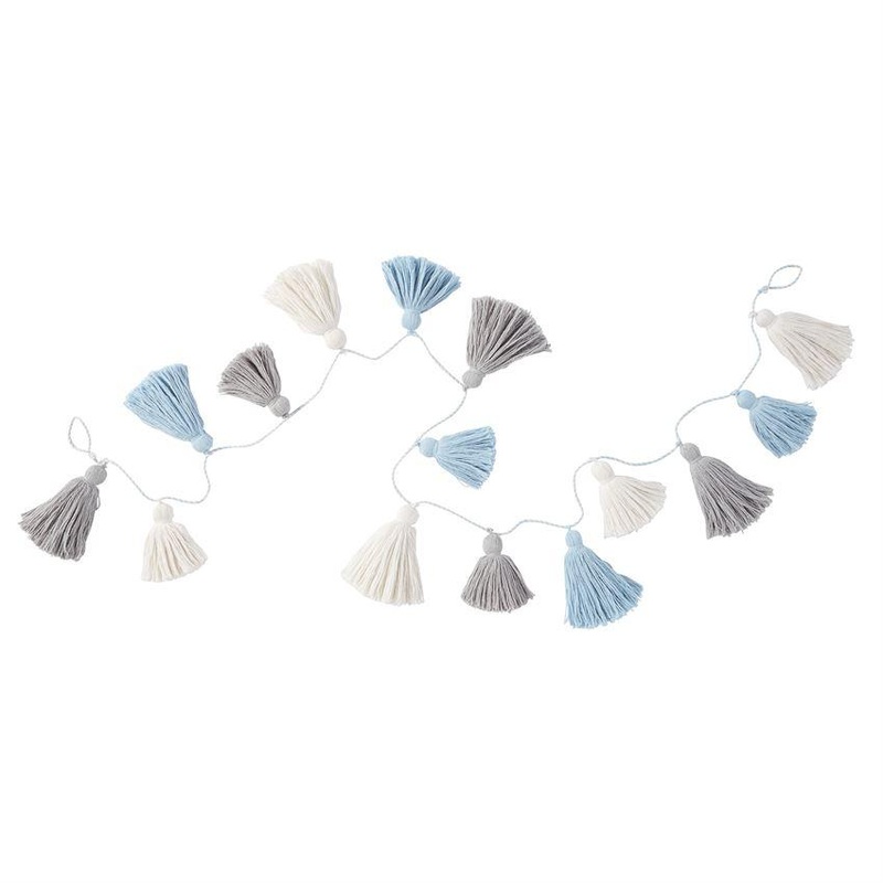 Mud Pie Blue Tassel Garland