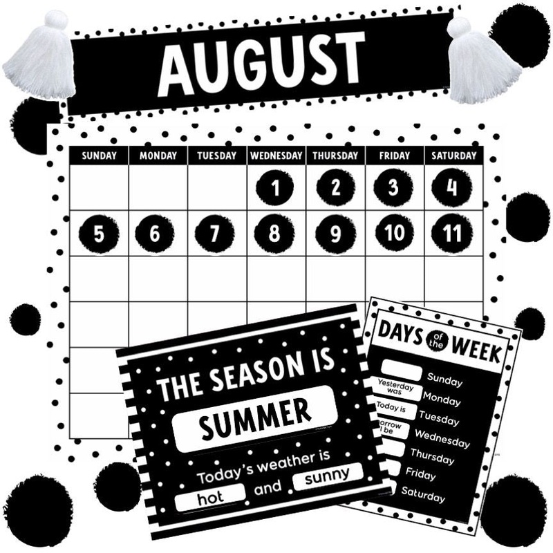 The BFF Calendar Bulletin Board Set