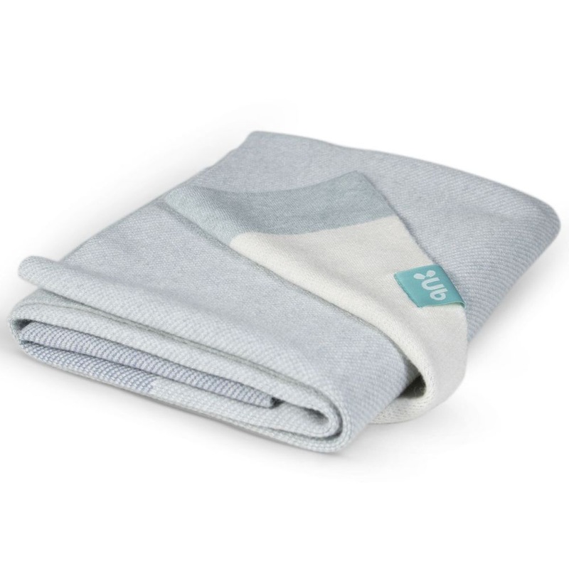 UPPAbaby Open Box 2019 Knit Blanket – Blue Multi/Color Block