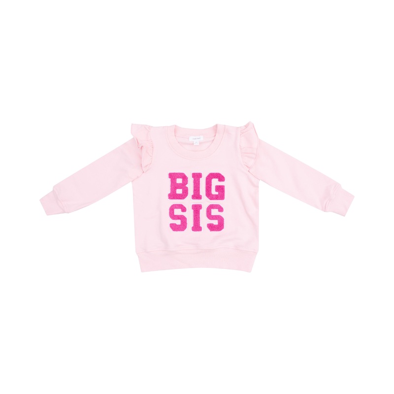 Big Sis Ruffle Sweatshirt – Pink