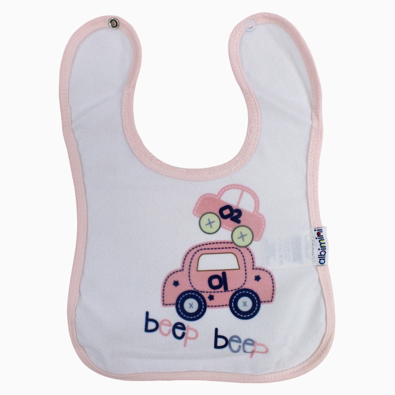Girls Bib  Fun Cars Print