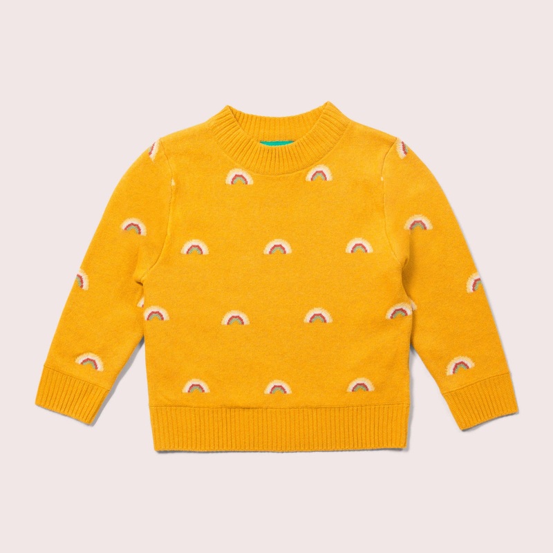 Little Green Radicals – From One To Another Rainbows Snuggly Knitted Jumper