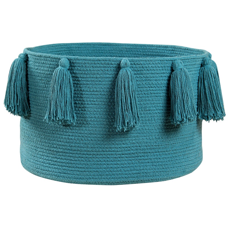 Lorena Canals Tassels Basket – Petroleum