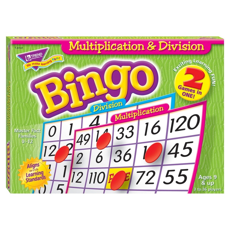 Multiplication & Division Bingo Game