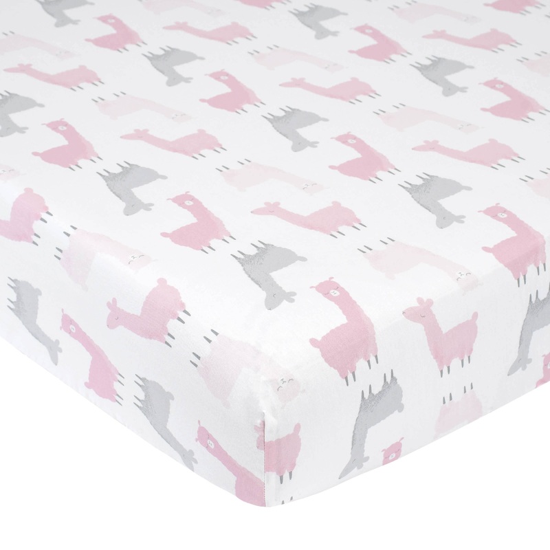 Pink Llama Ombre Printed Sheet