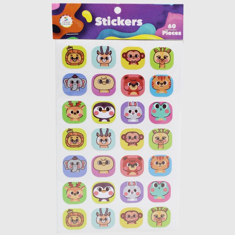 Stickers Pack – 60 Pieces (Animals)