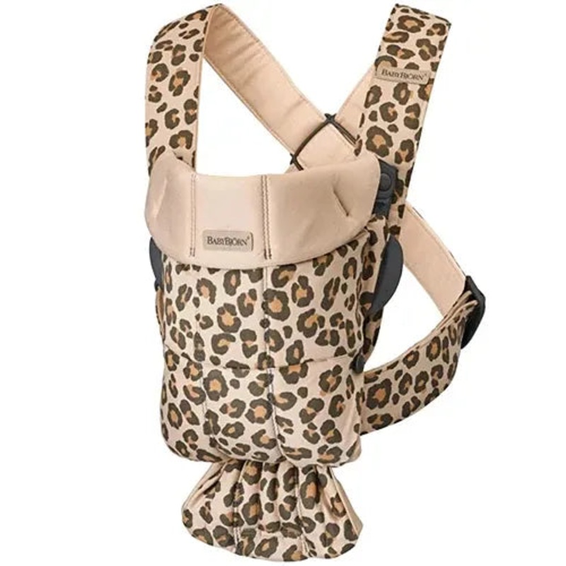 Baby Carrier Mini Beige Leopard Cotton