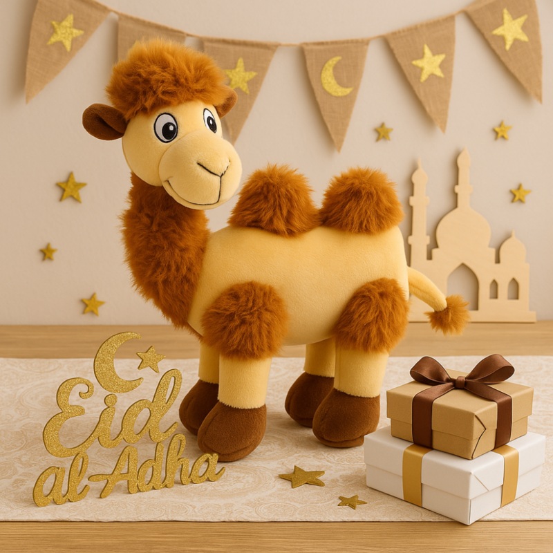 Camel Plush Toy  Beige & Havana