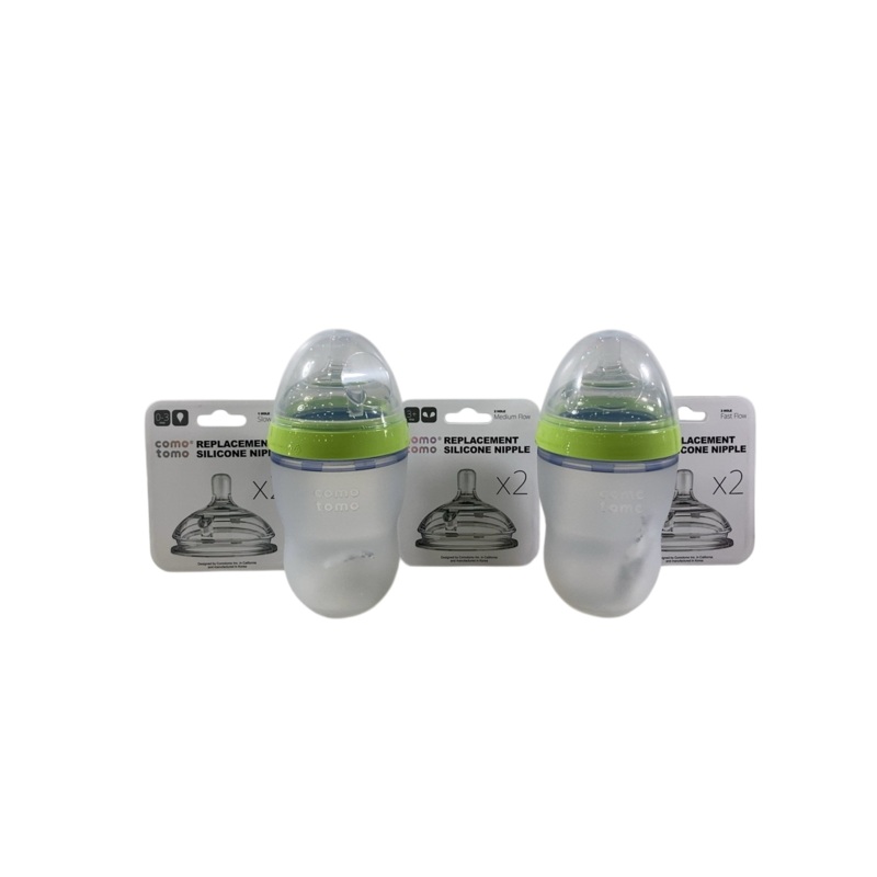Comotomo Baby Bottle Bundle Gift Set, Green