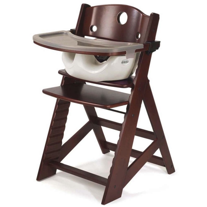 Keekaroo Height Right High Chair & Infant Insert – Mahogany / Vanilla