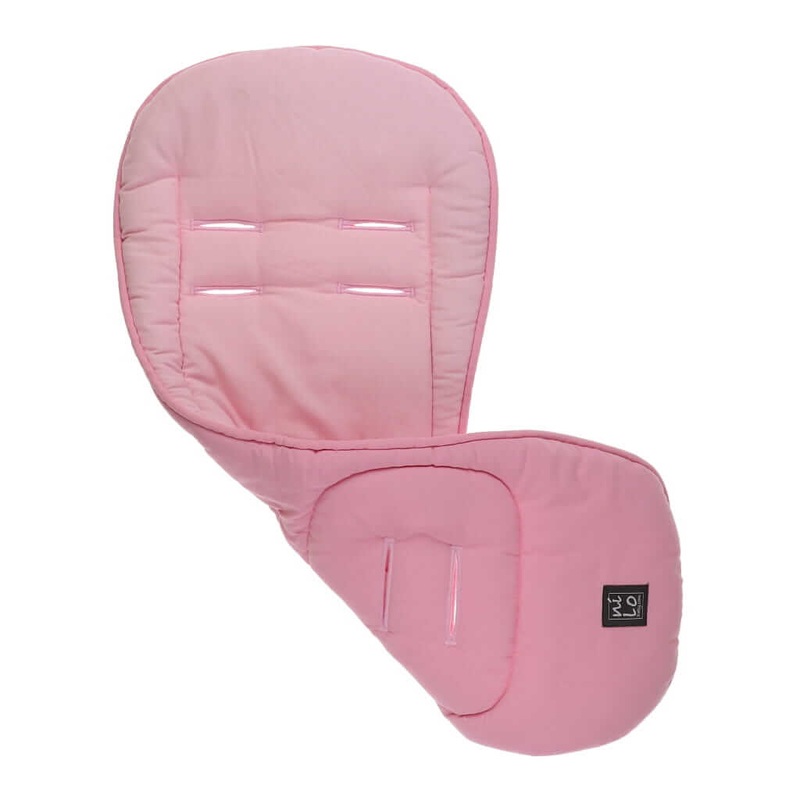 Long Stroller Mat Solid Light Pink