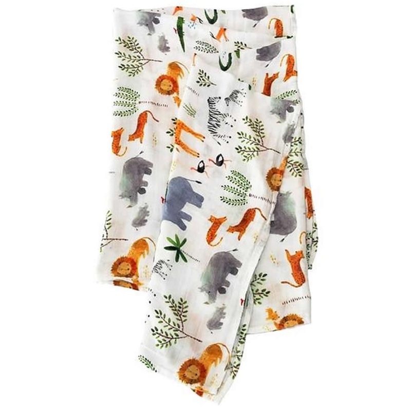 Loulou Lollipop Luxe Muslin Swaddle – Safari