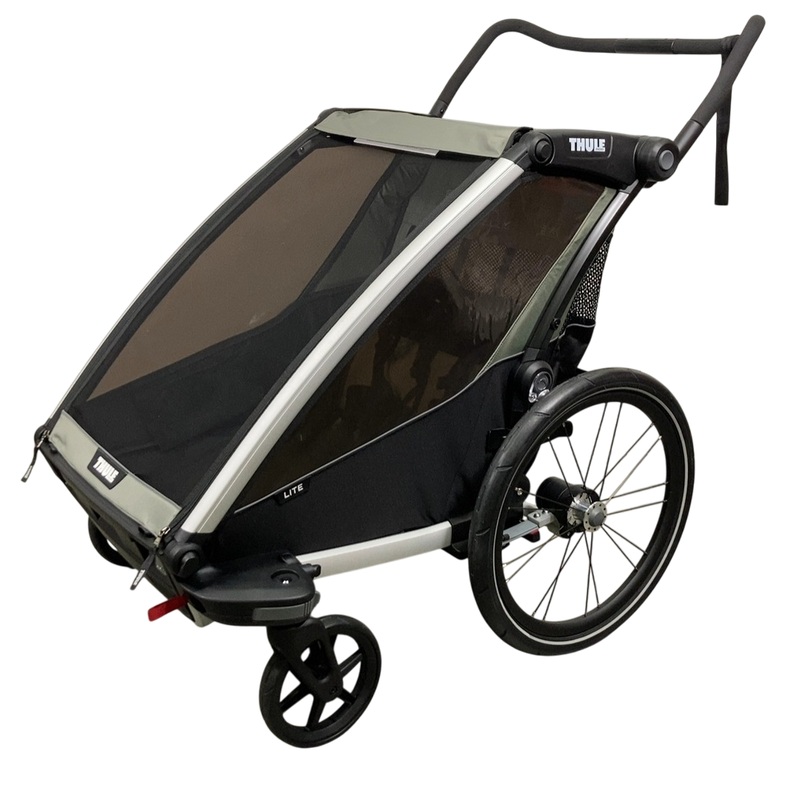 Thule Chariot Lite Bike Trailer Stroller 2 Seat , 2021, Agave-Black