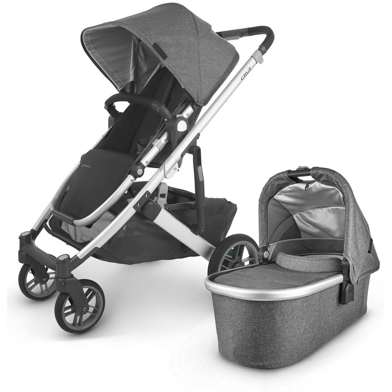 UPPAbaby Cruz V2 Stroller + Bassinet – Jordan (Charcoal Melange)