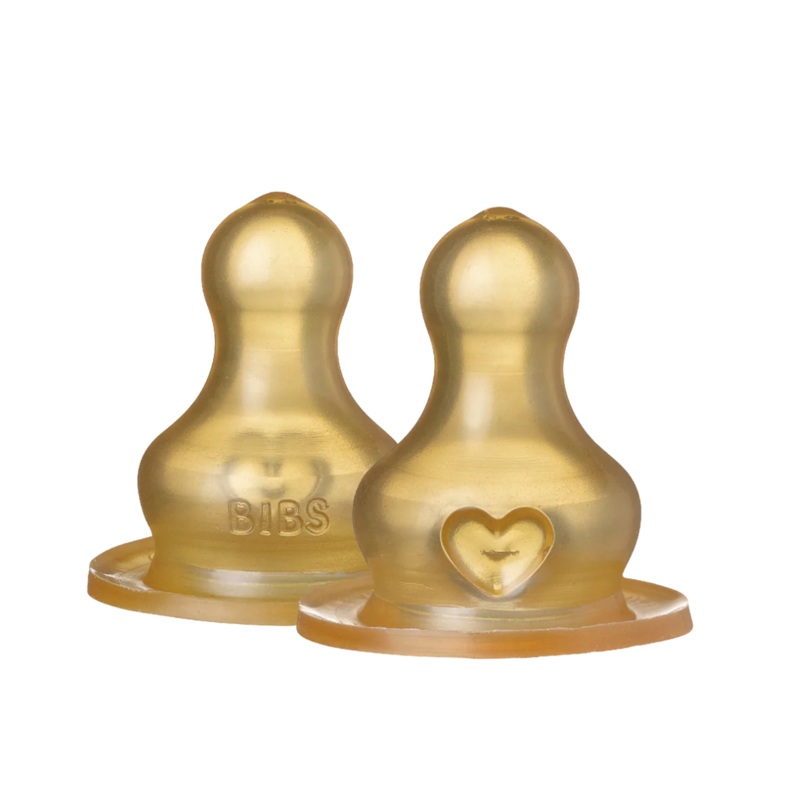 BIBS Bottle Nipple 2 Pack Latex – Medium Flow