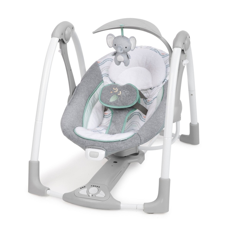 ConvertMe 2-in-1 Compact Portable Baby Swing 2 Infant Seat – Swell