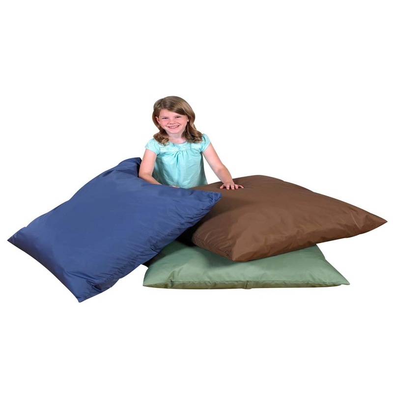 Giant Square Floor Pillows (Set of 3) (Woodland Dark Tone) (DISC)