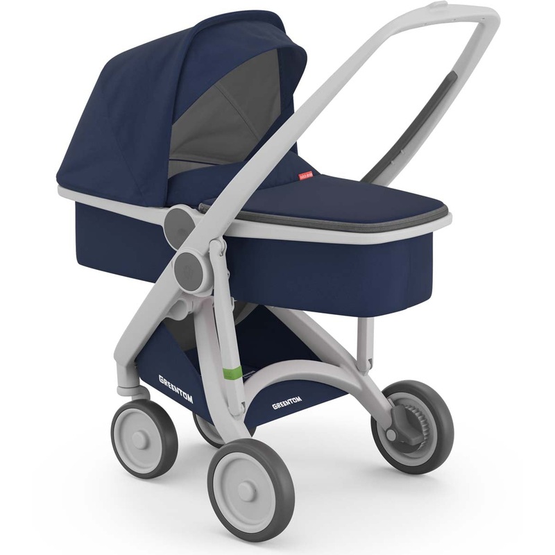 Greentom Carrycot Stroller – Grey/Blue