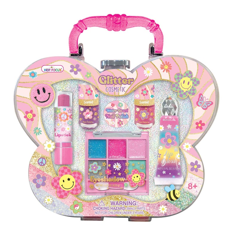 Hot Focus Glitter Cosmetic, Groovy Flower