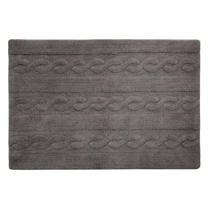 Lorena Canals Braids Rug – Dark Grey (2′ 6″ x 4′)