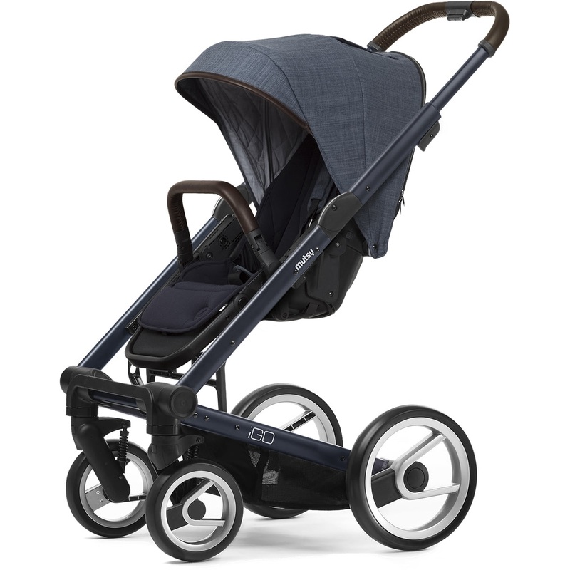 Mutsy Igo Stroller, Farmer Collection – Deep Blue/Shadow