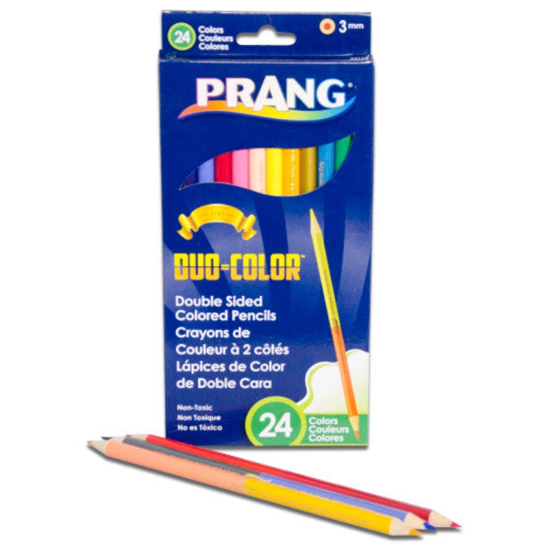 Prang Duo-Color Pencils, 24 Color Set